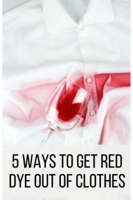 how to get red food dye out of clothes: what is the best way to clean a red stain from fabric?